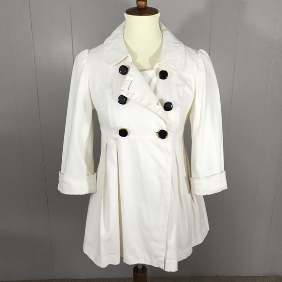 Forever 21 Jackets & Blazers - Forever 21 cream empire waist trench coat
